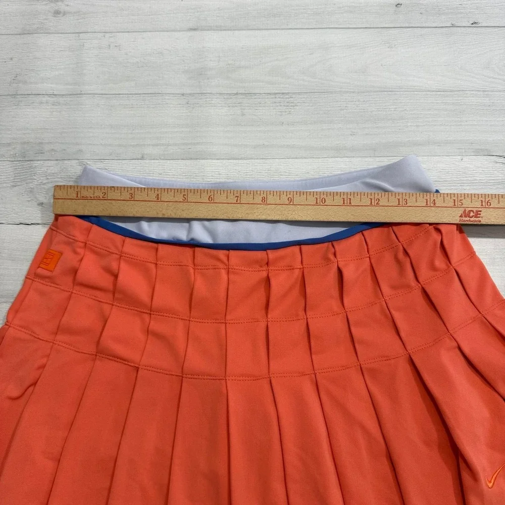 NIKE Fit Dry Pleated Tennis Skort Salmon Coral Pink‎ Golf Athletic women's small